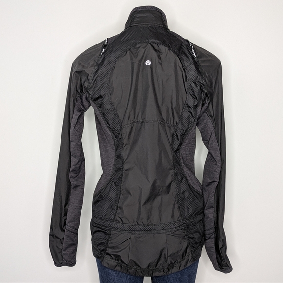 Lululemon Run Nothin But Run Black Zip Up Lightweight Exercise Workout Jacket 8 - Picture 6 of 10